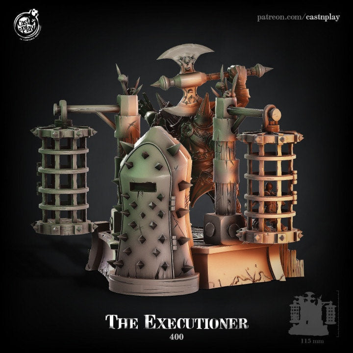 The Executioner |  D&D  |  3D Printed | HD Resin Miniature | Cast n Play | Pathfinder | Tabletop