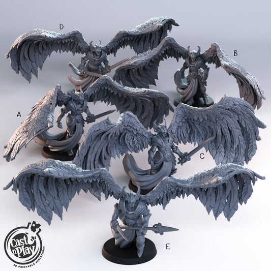 Angel Justicar |  D&D  |  3D Printed | HD Resin Miniature | Cast n Play | Pathfinder | Tabletop