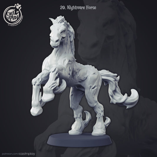 Nightmare Horse |  D&D  |  Miniature | Daemon | Quest | Enemy | Creature