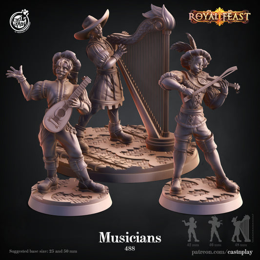 Bards | D&D | Miniature | NPC | Musicians | NPC |