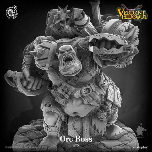 Orc Boss |  D&D  |  Miniature | Enemy | Giant | Ork