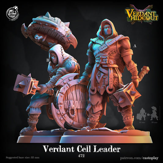 Verdant Cell Leader Thug |  D&D  |  Miniature | Enemy | Bandit | Boss