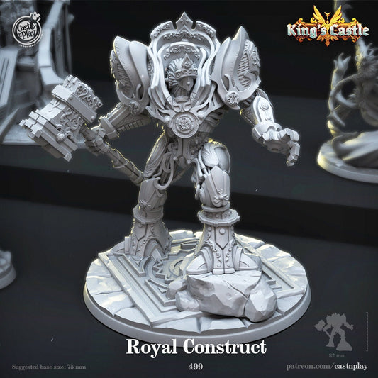 Royal Construct | D&D |  Miniature | Knight | Castle | King | Pathfinder | Golem | Magic | Mechanical