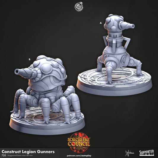 Legion Gunner Turret Contructs | D&D | Miniature | Sorcerer's Council | Forge | NPC | Automoton | Training Dummy