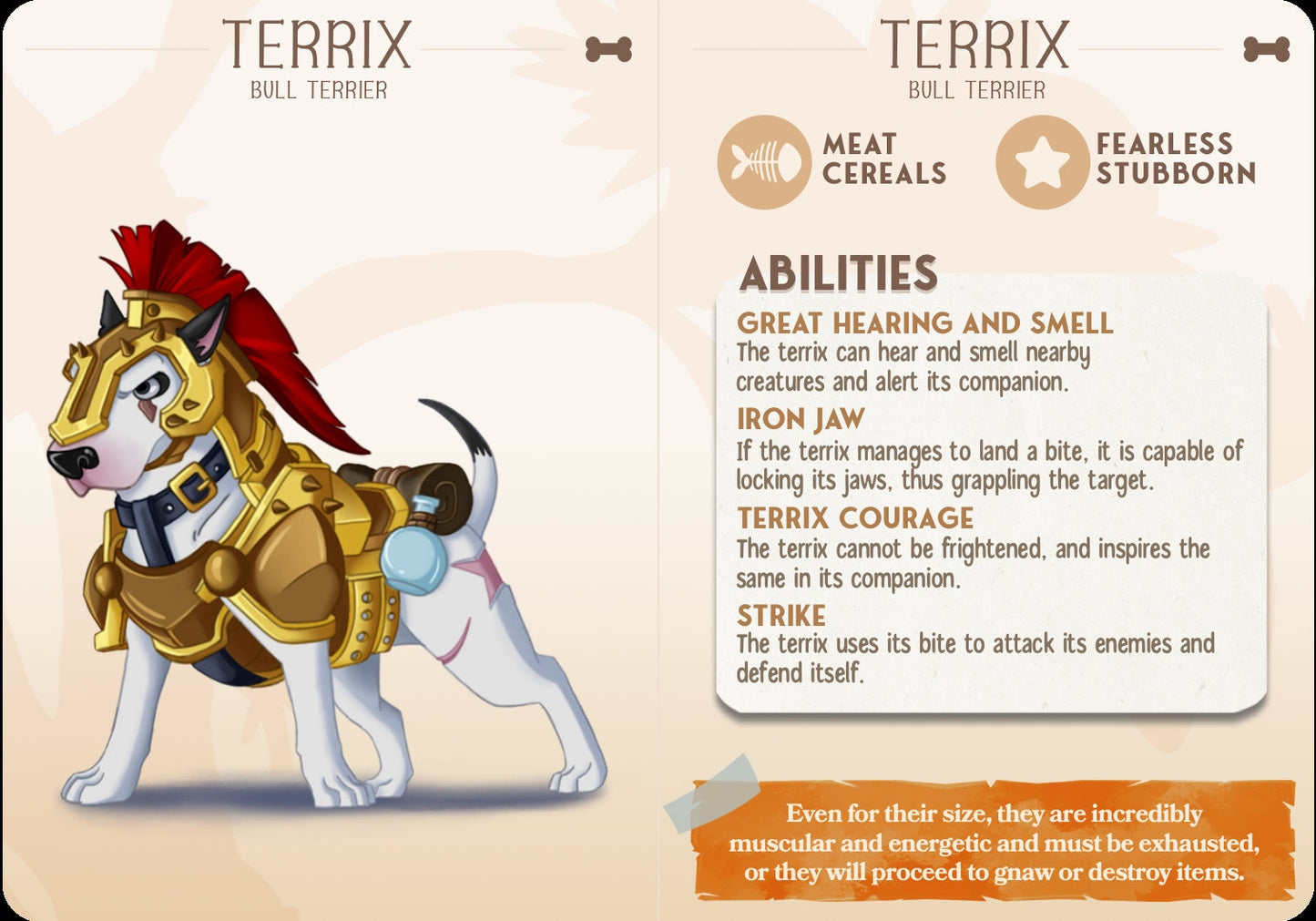 Terrix, the Bull Terrier | D&D | 3D Printed | HD Resin Miniature | Cast n Play | Pathfinder | Tabletop | Dog | Companions | Familiar