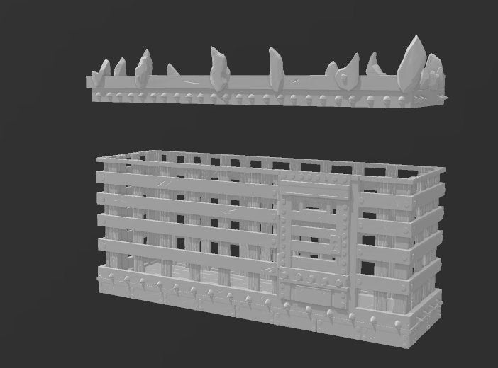 Dungeon props | Prop |  D&D  |  3D Printed | HD Resin Miniature | Cast n Play | Pathfinder | Tabletop |cage | prison