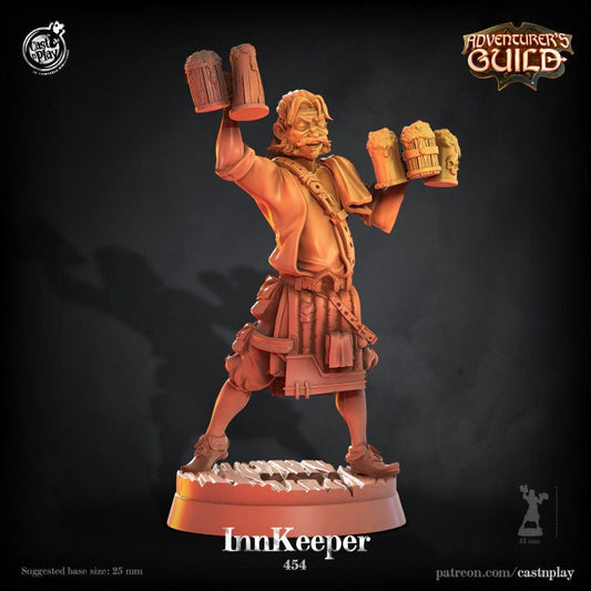 InnKeeper | D&D | Miniature | Adventurers Guild | Forge | NPC | Boss | People | Bar Staff |