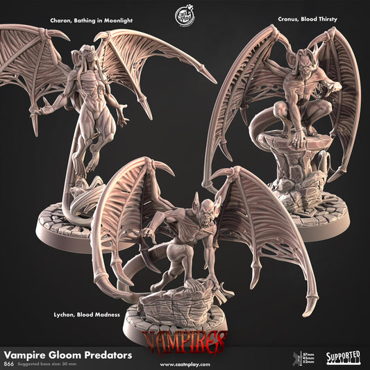 Vampire Night Swoopers | D&D | Miniature | Vampires | NPC | elites | undead | monster | Cast n Play