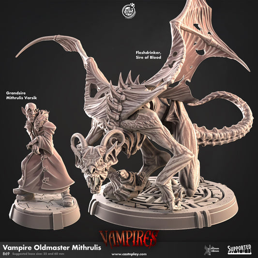 Vampire Oldmaster Mithrulis | D&D | Miniature | Vampires  | NPC | vampire count | undead | Monster | Cast n Play