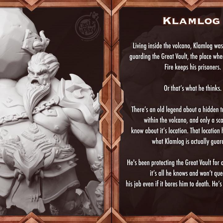 Klamlog | D&D | Miniature | Enemy | Giant | Boss | Creature