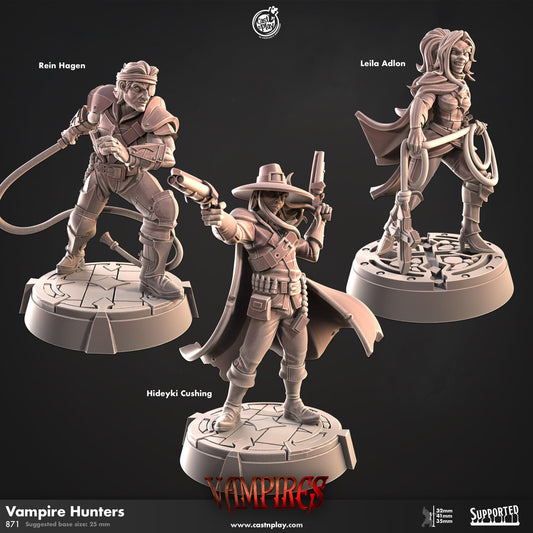 Vampire Hunters| D&D | Miniature | Arcane Order | NPC | Vampires  | undead |hunter | van helsing | Cast n Play