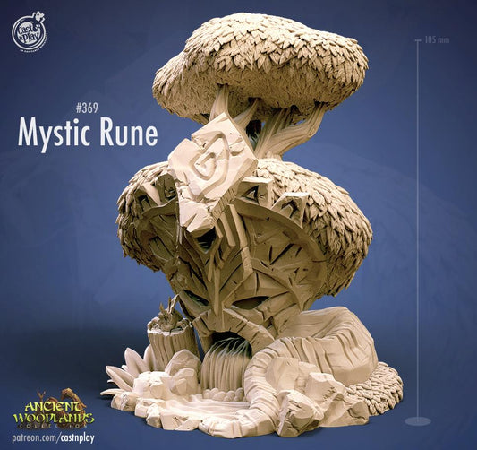 Mystic Rune | D&D | 3D Printed | HD Resin Miniature | Cast n Play | Pathfinder | Tabletop | Mystic Forest | elf | Guild